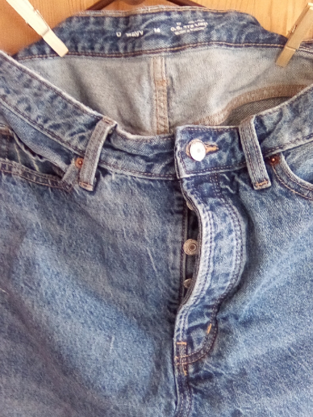 Old Navy Straight Leg Jeans - Light Blue Wash